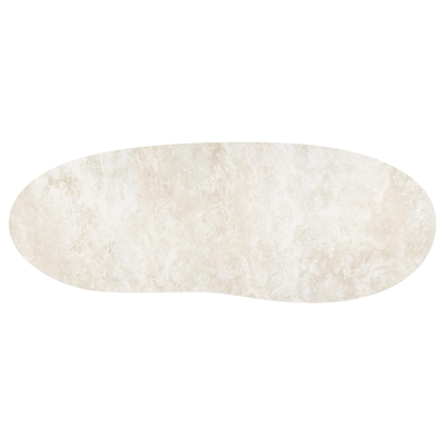 Amico tuintafel organisch in zwart aluminium en volkeramiek Rapolano - L 320 x B 120 x H 73.5 cm