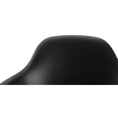 Virano tuinstoel in zwart aluminium en zwart kunststof