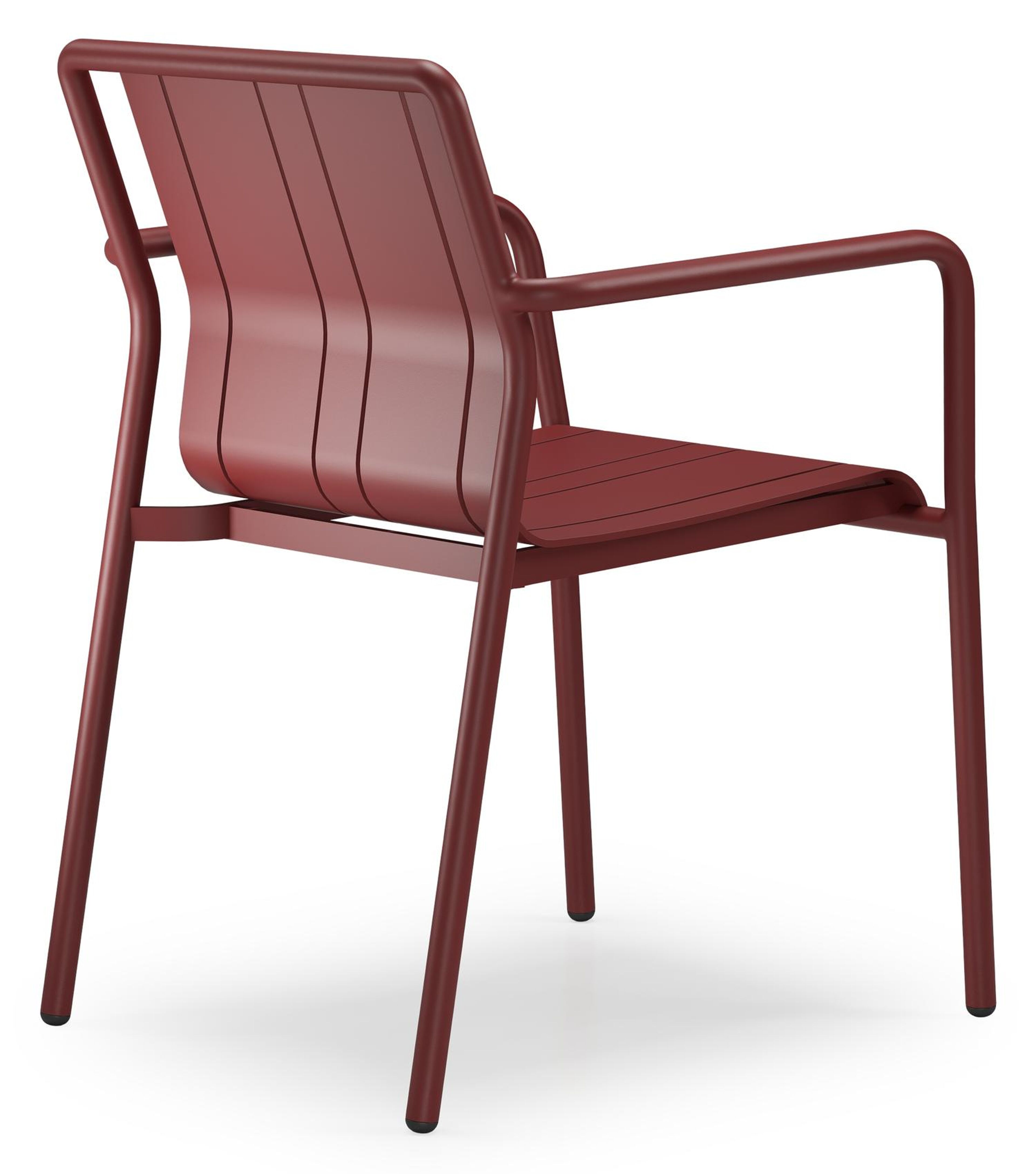 Bolito tuinstoel in ruby aluminium