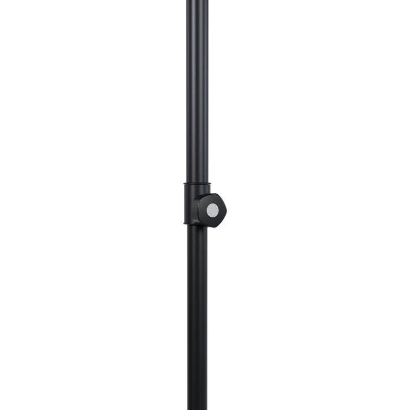 Umbria staanparasol in zwart aluminium met zwart all weather sunbrella® premium parasoldoek - Dia. 250 cm (zonder voet)