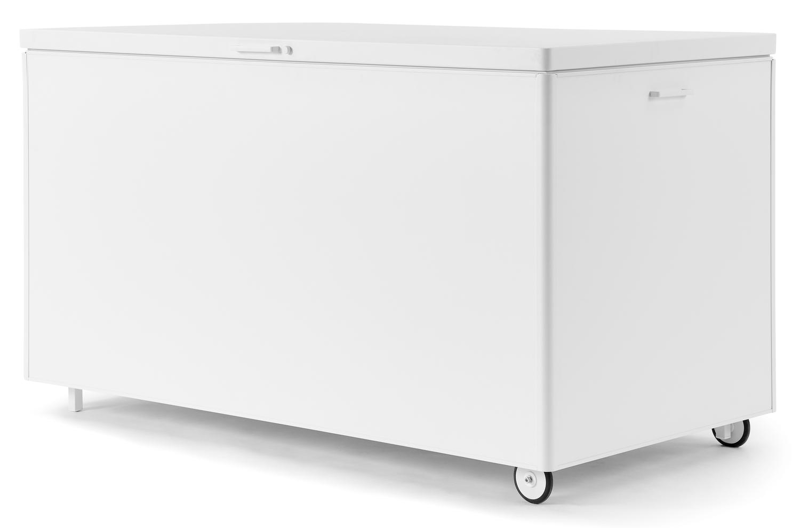 Kussenbox aluminium wit B 164 x D 84 x H 99 cm