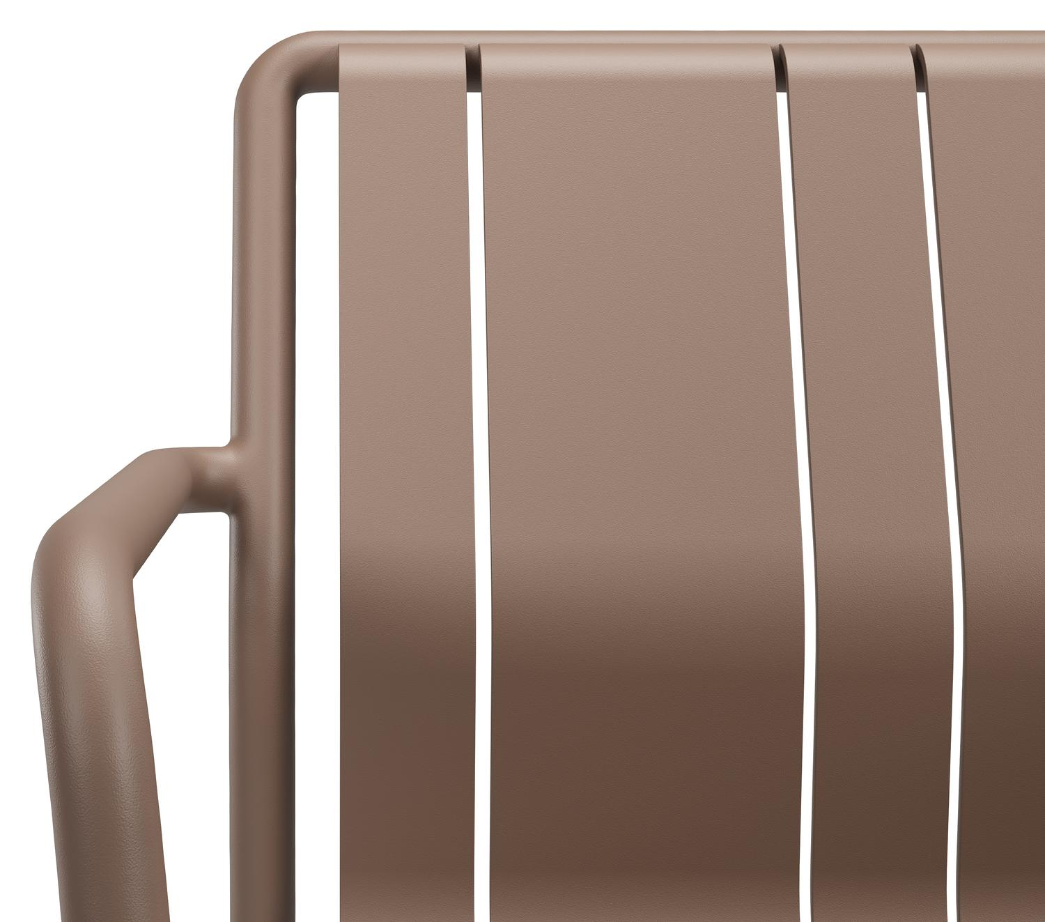 Bolito tuinstoel in taupe aluminium