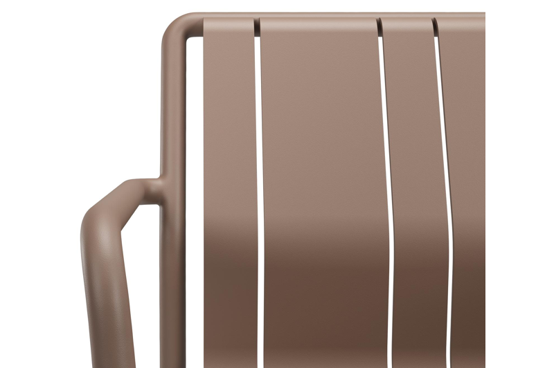 Bolito tuinstoel in taupe aluminium