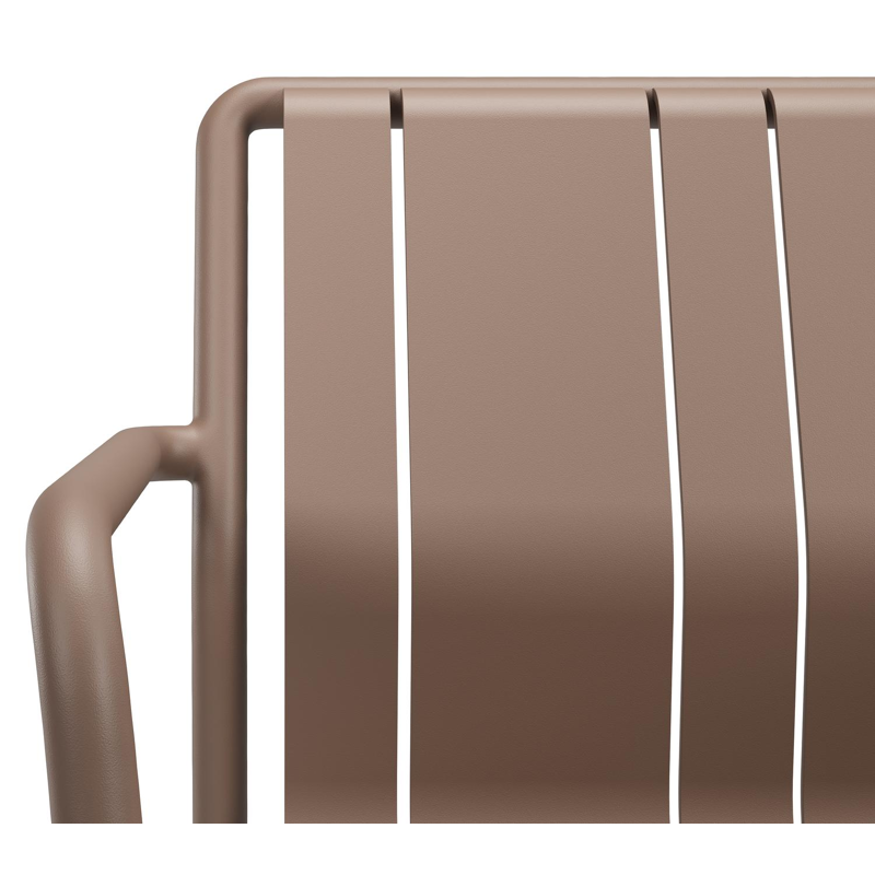 Chaise de jardin Bolito en aluminium taupe