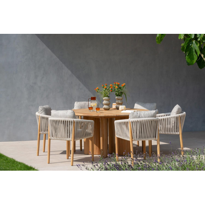 Gardo tuintafel rond in teak - Dia. 180 cm