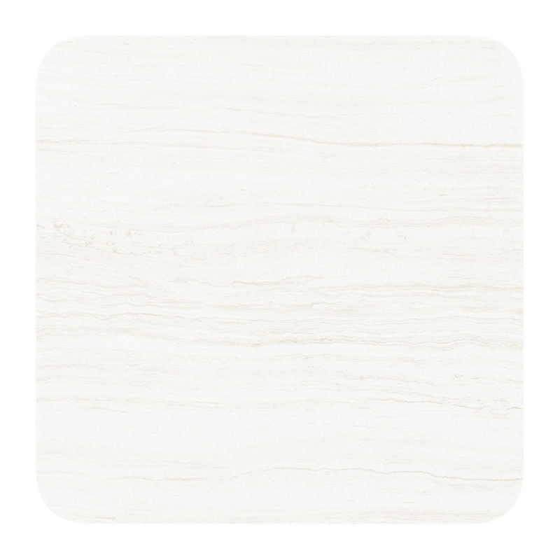 Fano kantelbare tuintafel vierkant afgerond in zwart aluminium en volkeramiek calista - L 80 x B 80 x H 72.5 cm