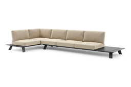 3-zit hoek links/rechts + 2-zit + zijtafel