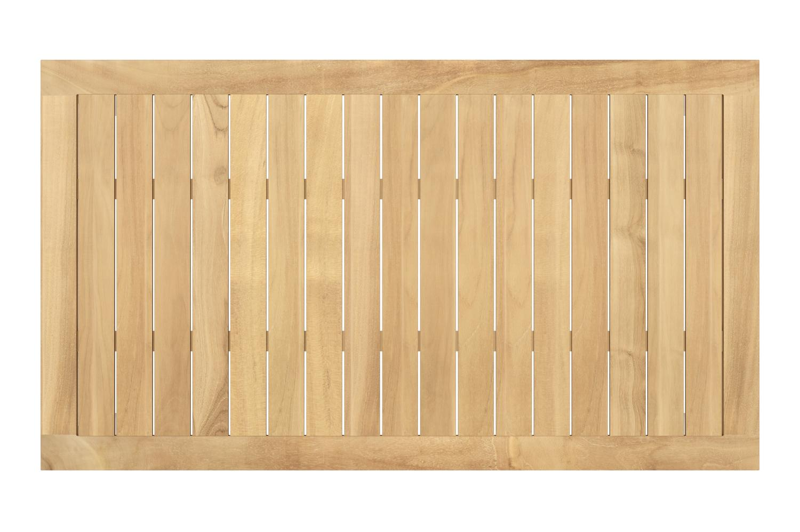 Feltro tuinset in wit aluminium en teak Natural Finish met 2 Matera tuinstoelen