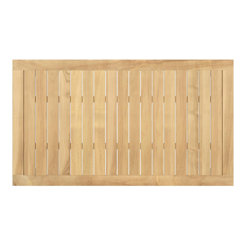 Feltro tuinset in wit aluminium en teak Natural Finish met 2 Cosa tuinstoelen