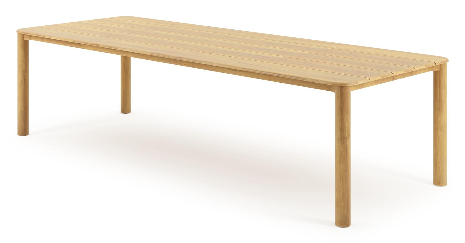 Orso tuintafel rechthoekig afgerond in teak - L 290 x B 110 x H 75 cm