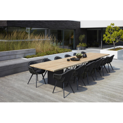 Tafelblad in teak - Naturel - L 420  x B 112 cm