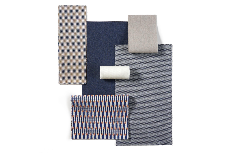 Coussin déco 55 x 55 cm en all weather sunbrella® luxe foutah cyclades