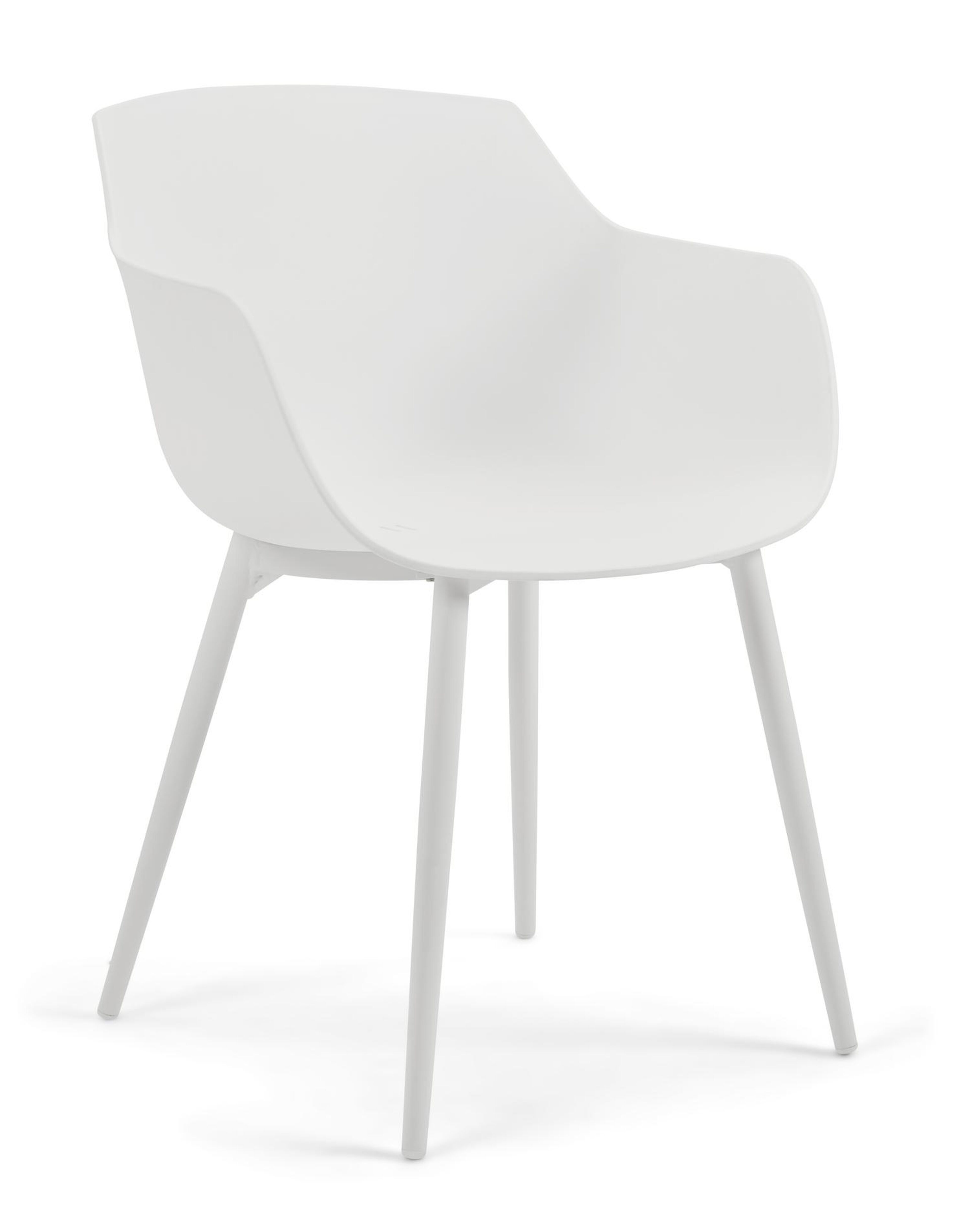 Bahia tuinset in wit aluminium en polywood met 8 Paco tuinstoelen