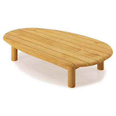 Donato-Organo loungetafel organisch in teak - L 151.4 x B 90 x H 25 cm