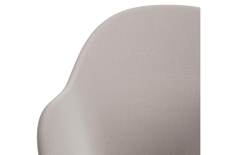 Cesano tuinstoel in zwart aluminium en beige dubbele textilene