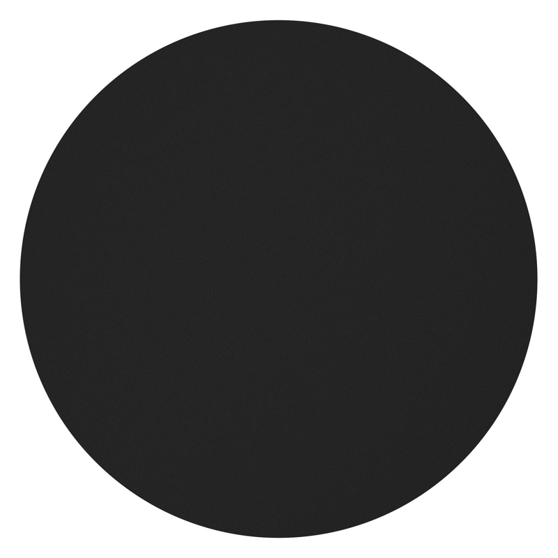 Amico loungetafel rond in wit aluminium en volkeramiek Nero Black - Dia. 110 x H 28 cm