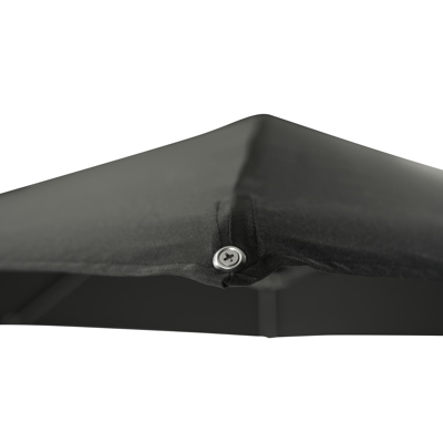 Copica zweefparasol met tiltfunctie in zwart aluminium met zwart polyester parasoldoek - L1 300 x L2 300 cm (met voet)