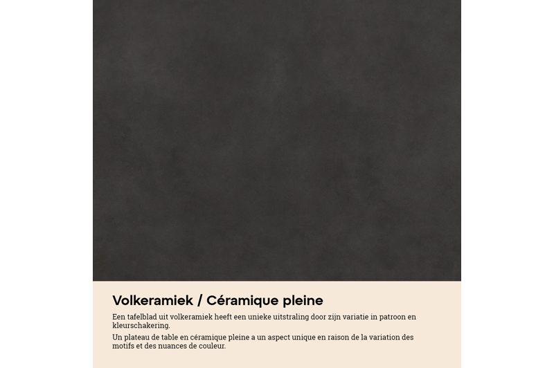 Reza tuintafel rechthoekig in zwart aluminium en volkeramiek zwart - L 220 x B 92 x H 73,5 cm