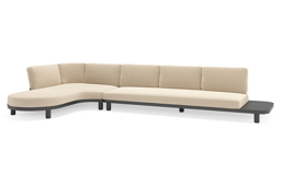 Chaise longue rechts + 3-zit