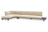 Chaise longue rechts + 3-zit