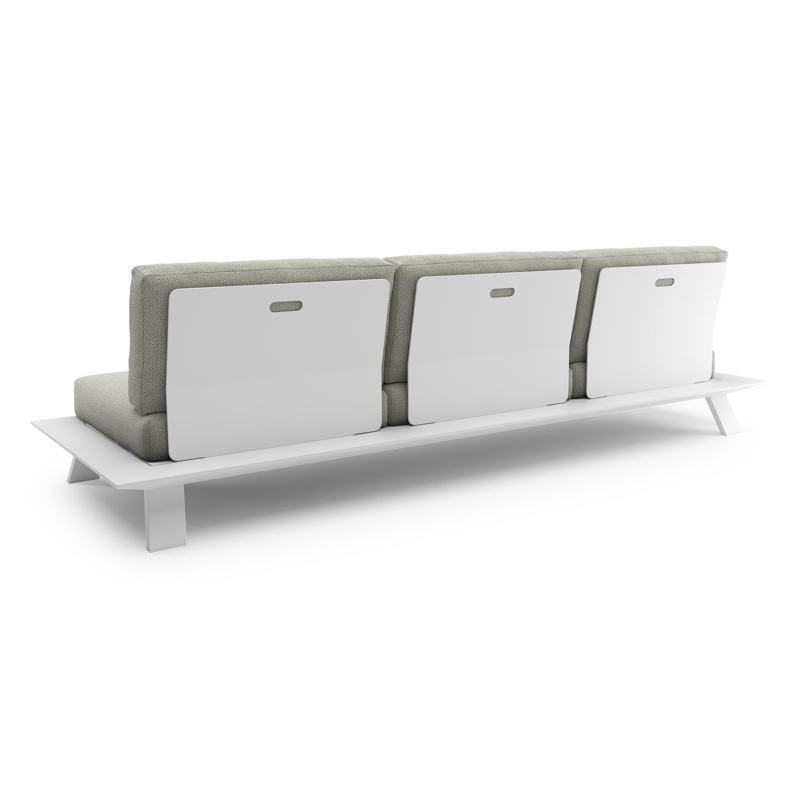 Cesano loungebank in wit aluminium met lopi bud all weather Sunbrella® luxe kussen