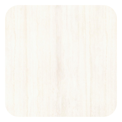 Amico tuintafel afgerond vierkant in beige aluminium en volkeramiek Travertino Bianco - L 148 x B 148 x H 73.5 cm