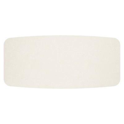 Mosa tuintafel bootvorm in wit aluminium en sintered stone Crema minerale - L 240 x B 110 x H 74 cm