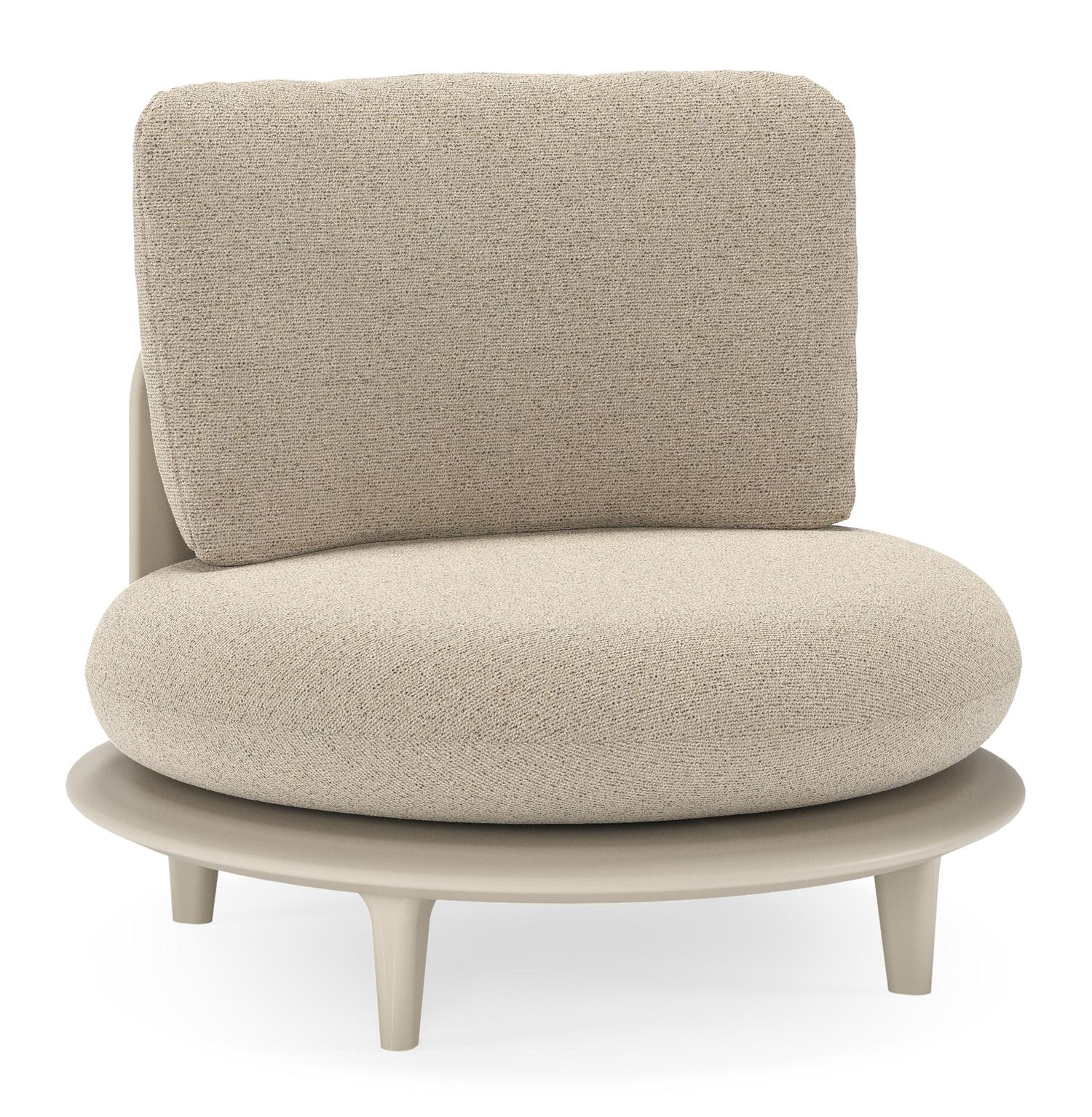 Fauteuil de jardin Bomero en aluminium beige et coussins en all weather cosytica marbella beige