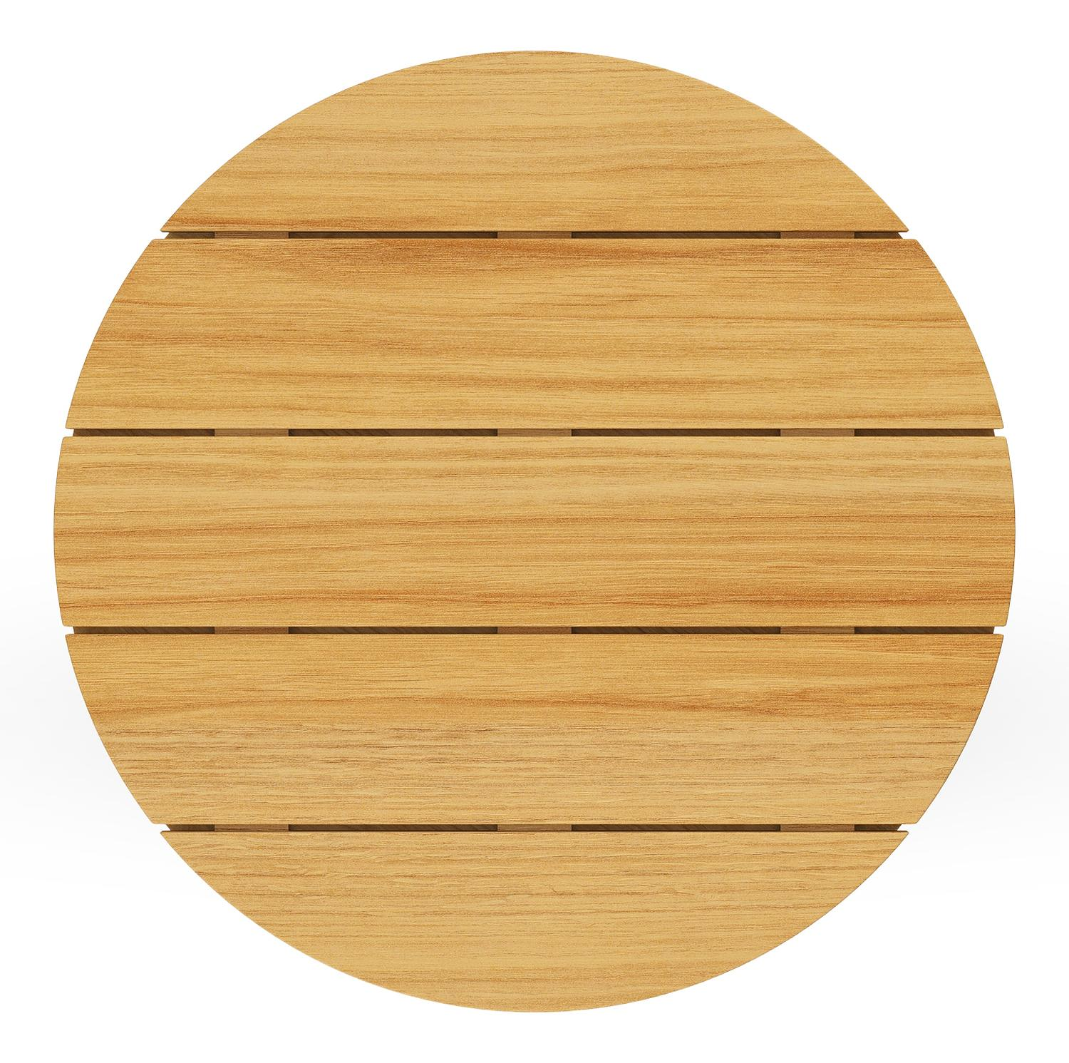 Table basse Bomero en teck - Diam. 65 x  Haut. 27cm