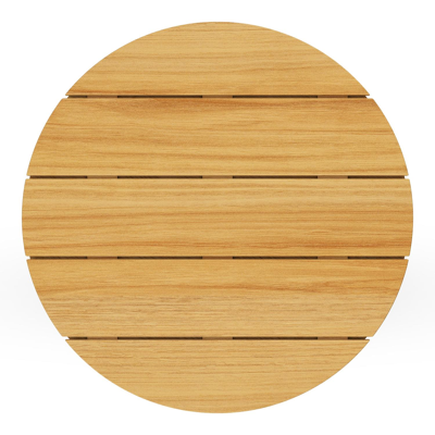 Table basse Bomero en teck - Diam. 65 x Haut. 27cm
