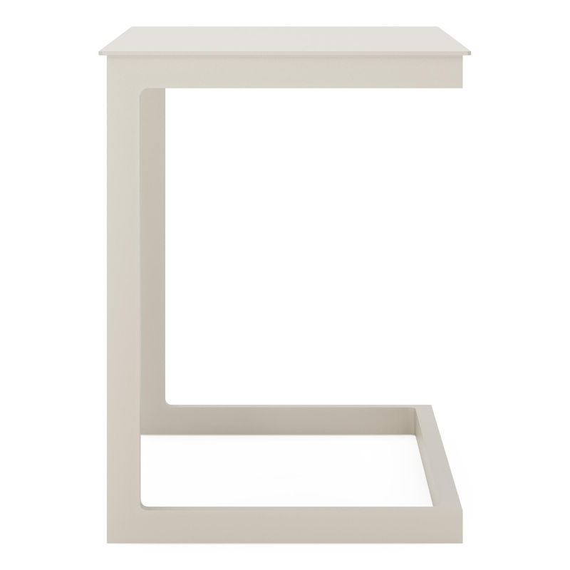 Servio XL bijzettafel in beige aluminium - L 65 x B 45 x H 60 cm