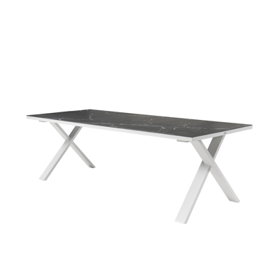 Tafelblad in volkeramiek - Nero Marquina - L 240  x B 100 cm