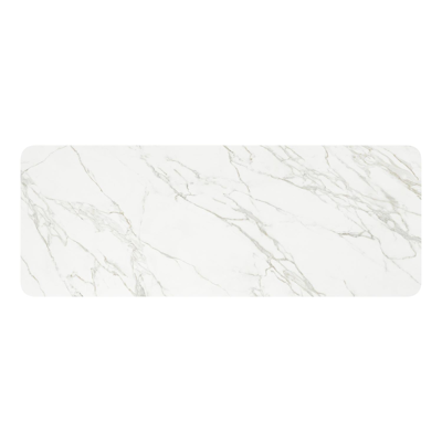 Urbino tuintafel in wit aluminium en volkeramiek calacatta - L 290 x B 110 x H 75 cm