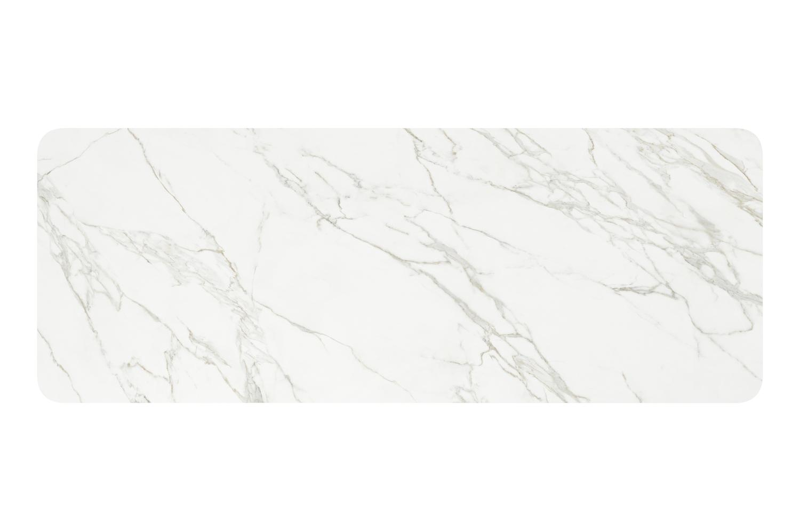 Urbino tuintafel in wit aluminium en volkeramiek calacatta - L 290 x B 110 x H 75 cm