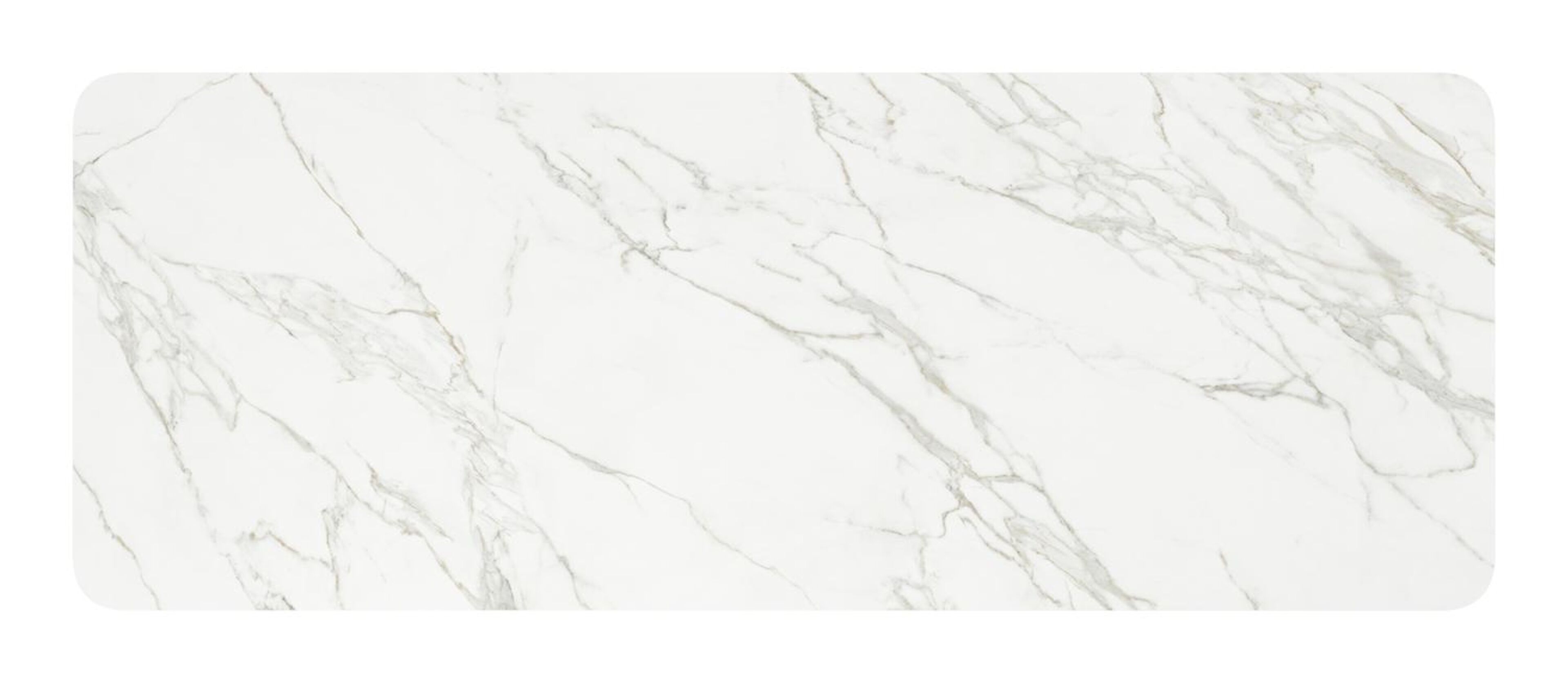 Urbino tuintafel in wit aluminium en volkeramiek calacatta - L 290 x B 110 x H 75 cm