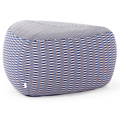 Pouf Masso en sunbrella_luxe marquetry mistral - Lg 60 x Prof 60 x H 35 cm
