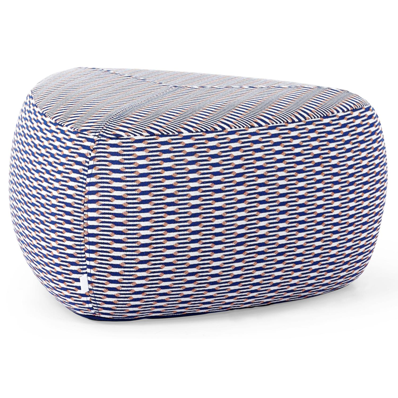 Pouf Masso en sunbrella_luxe marquetry mistral - Lg 60 x Prof 60 x H 35 cm
