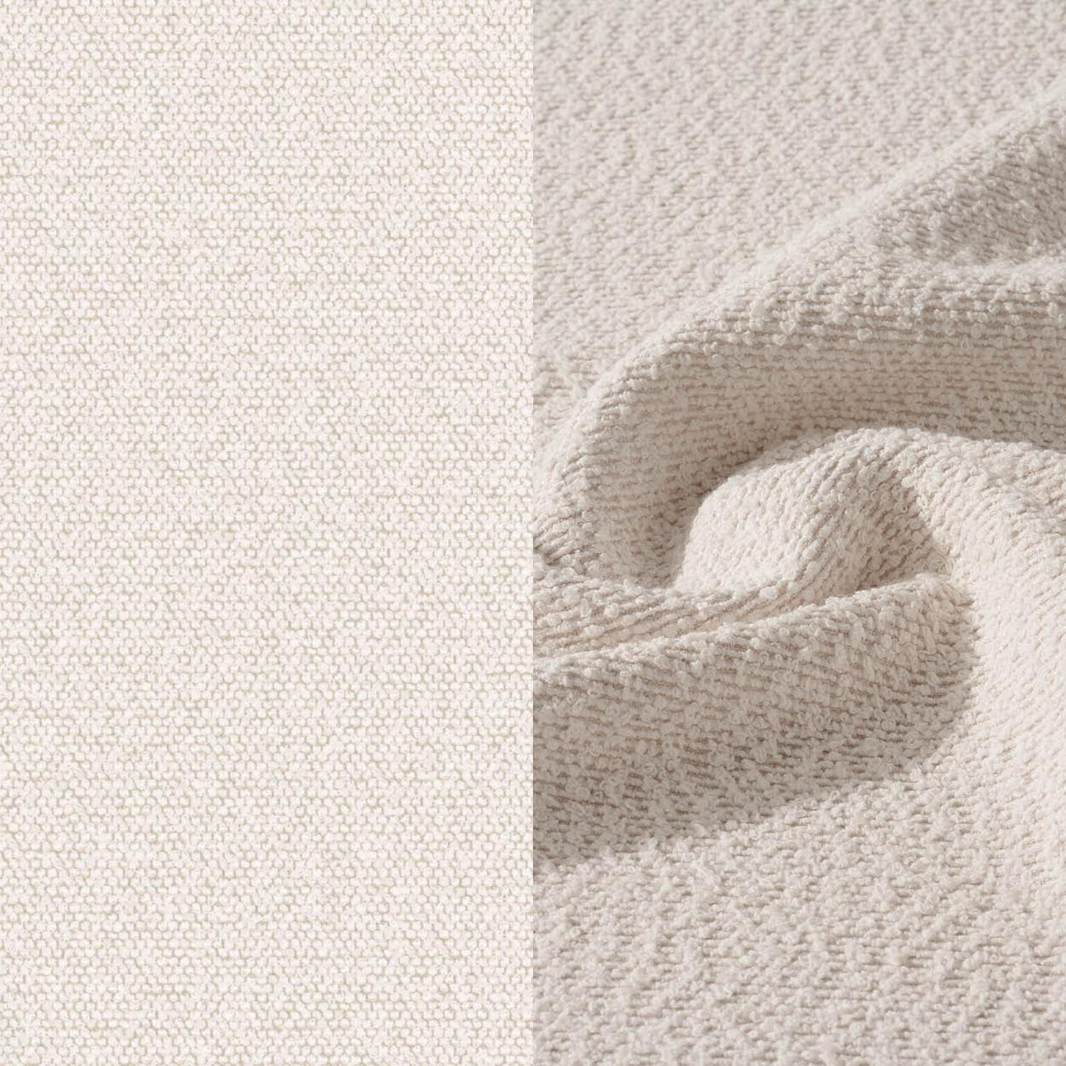 Chaise longue réglable Donato en aluminium blanc et coussin en all weather Solica ego eggshell