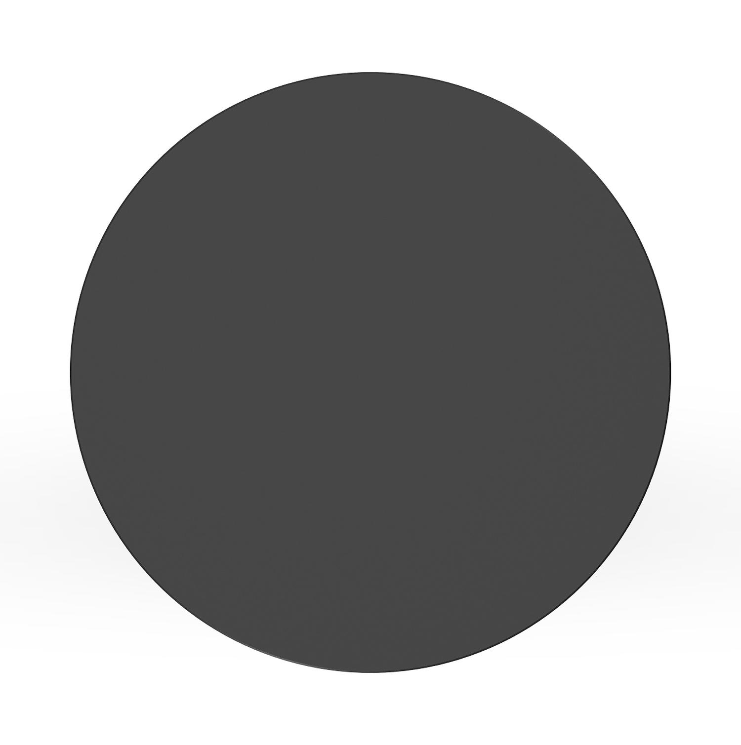 Table d'appoint Bomero en aluminium noir - Diam. 48 x Haut. 50 cm