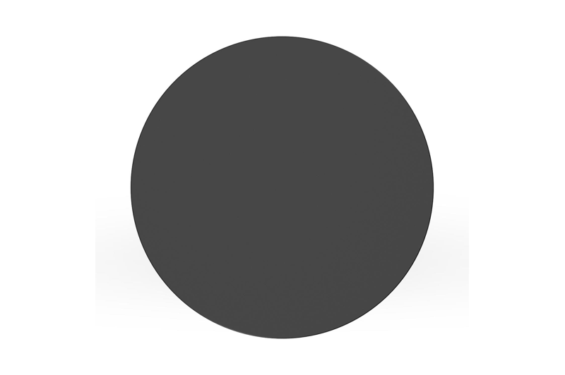 Bomero bijzettafel in zwart aluminium - Dia. 48 x H 50 cm