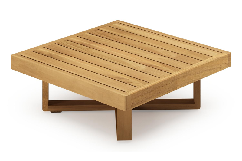 Escala loungetafel in teak - L 70 x B 70 x H 25 cm