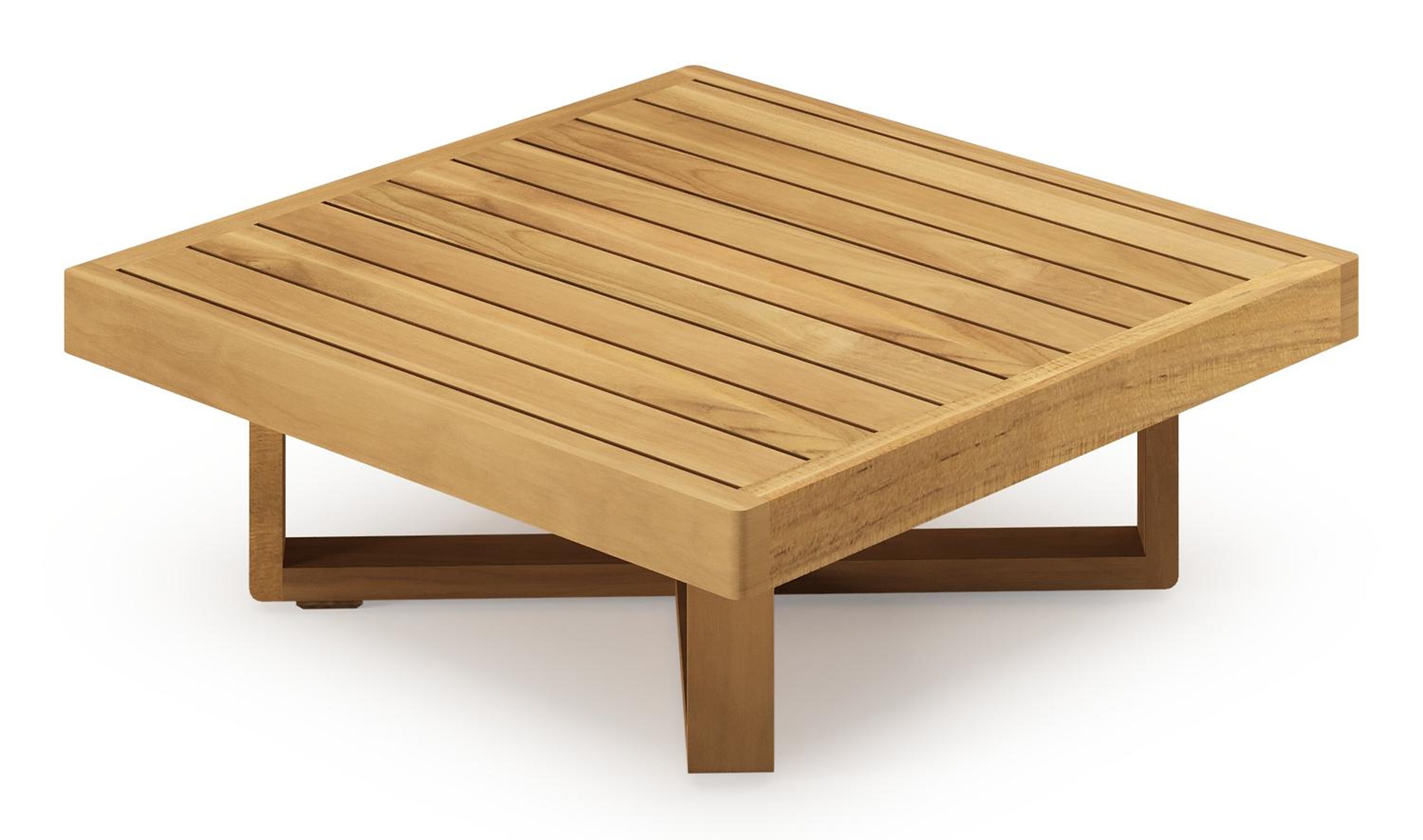 Escala loungetafel in teak - L 70 x B 70 x H 25 cm