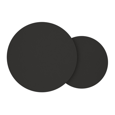 Lindo loungetafel in zwart aluminium en sintered stone notte minerale