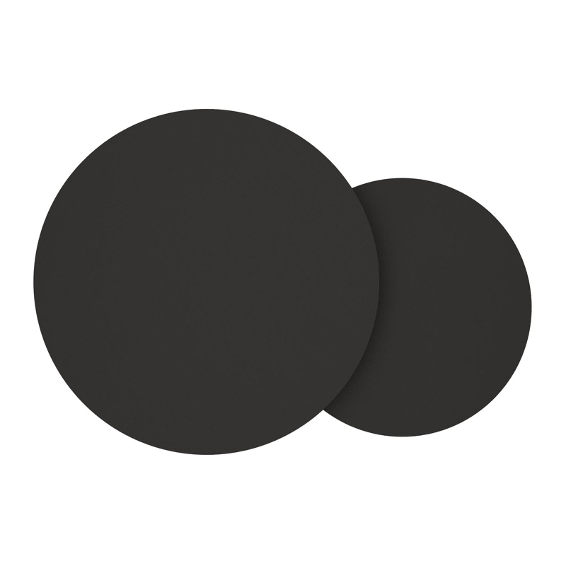 Lindo loungetafel in zwart aluminium en sintered stone notte minerale