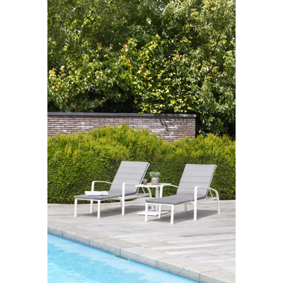 Asti ligbedkussen weather+ softtouch grijs