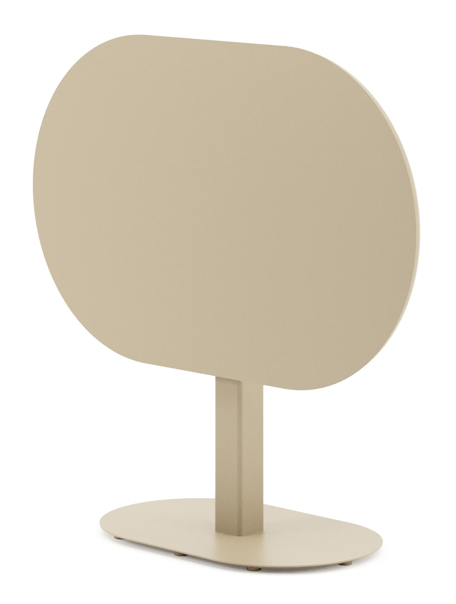 Teramo kantelbare tuintafel rechthoekig afgerond in beige aluminium - L 110 x B 70 x H 74 cm