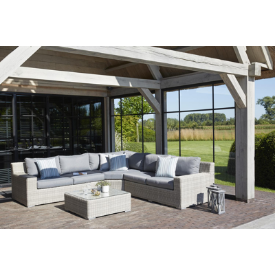 Coussin déco 45 x 45 cm en all weather sunbrella® luxe solid flanelle