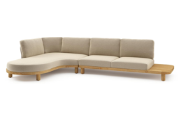 Chaise longue rechts + 2-zit