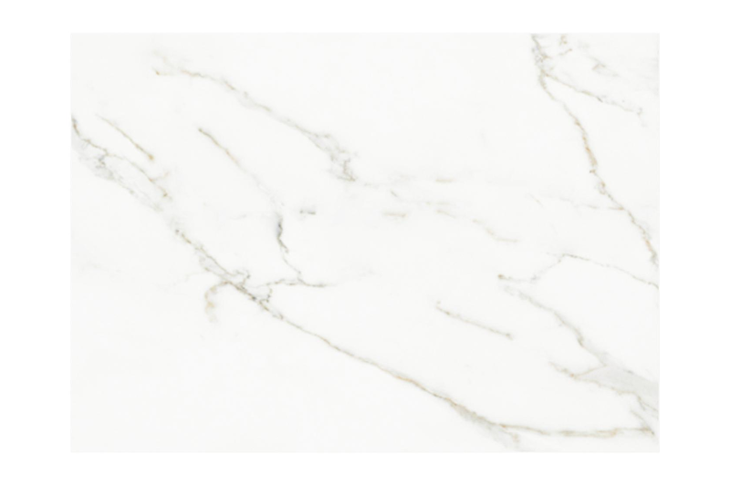 Cirello Pop up bijzettafel in wit aluminium en wit volkeramiek - L 70 x B 50 x H 44/66 cm