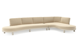 Chaise longue links + 3-zit organisch